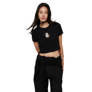 เสื้อยืดครอปพิมพ์ลายผี